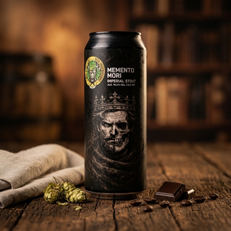 Memento Mori - Piwne Podziemie / Beer Underground Stout - Imperial / Double 500ml - 2