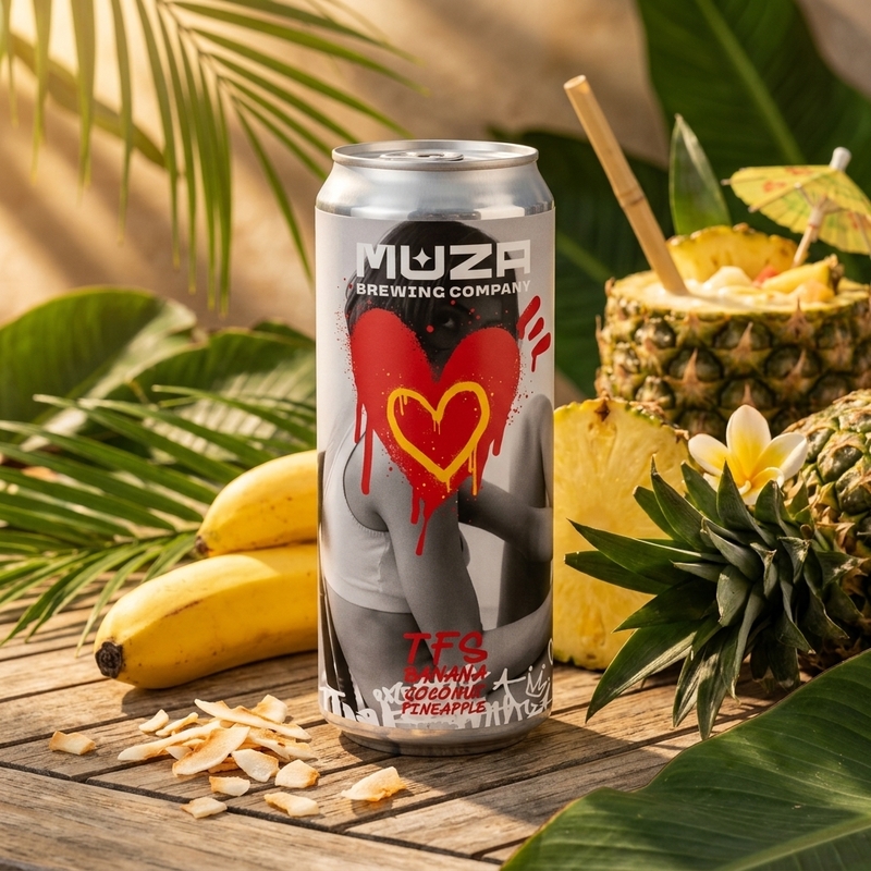 TFS: Coconut, Banana, Pineapple - Muza Sour - Smoothie / Pastry 330ml - 1