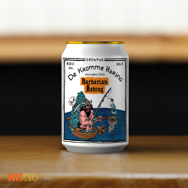 Barbarian Fishing: Krush / Citra - De Kromme Haring IPA - Imperial / Double New England / Hazy 330ml - 1