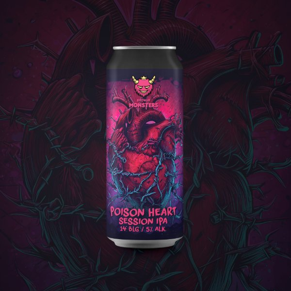 Poison Heart - Browar Monsters IPA - Session 500ml - 1