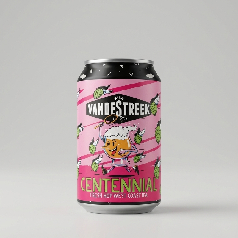 Fresh Hop West Coast IPA - Centennial - vandeStreek bier IPA - American 330ml - 1