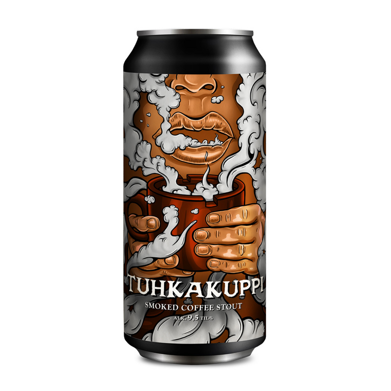 Tuhkakuppi - Panimoyhtiö Tuju Stout - Imperial / Double Coffee 440ml - 1