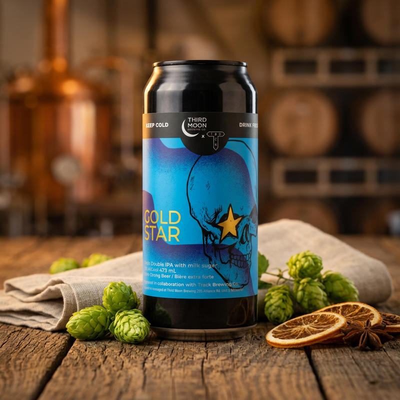 Gold Star / Track - Third Moon Brewing Company IPA - Imperial / Double New England / Hazy 473ml - 1