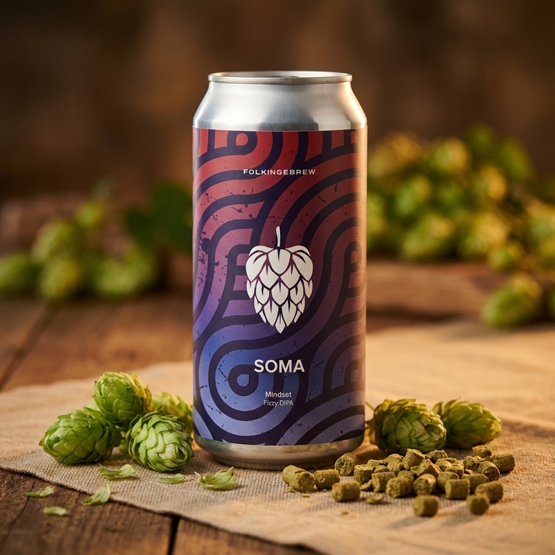 Mindset (SOMA collab) - Folkingebrew IPA - Imperial / Double New England / Hazy 440ml - 1