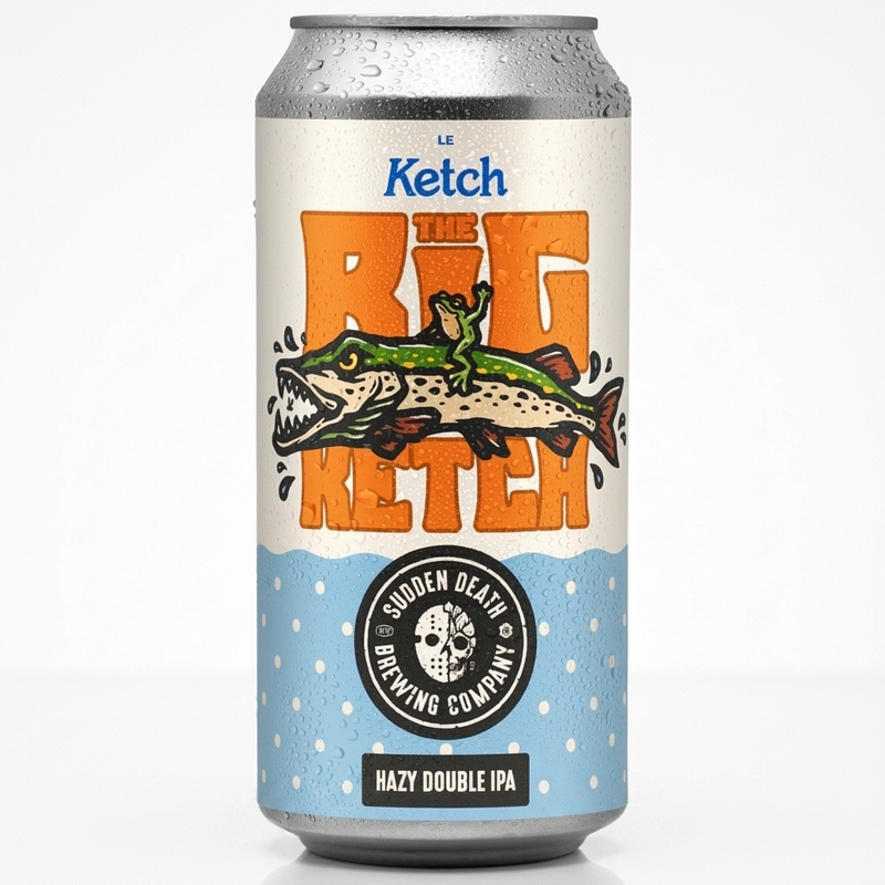 The Big Ketch - Sudden Death Brewing Co. IPA - Imperial / Double New England / Hazy 440ml - 2
