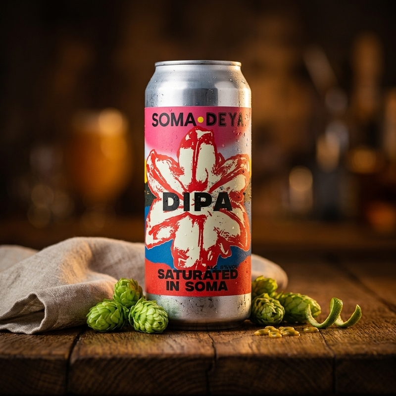 Saturated In Soma (SOMA Beer collab) - DEYA Brewing Company IPA - Imperial / Double New England / Hazy 500ml - 1