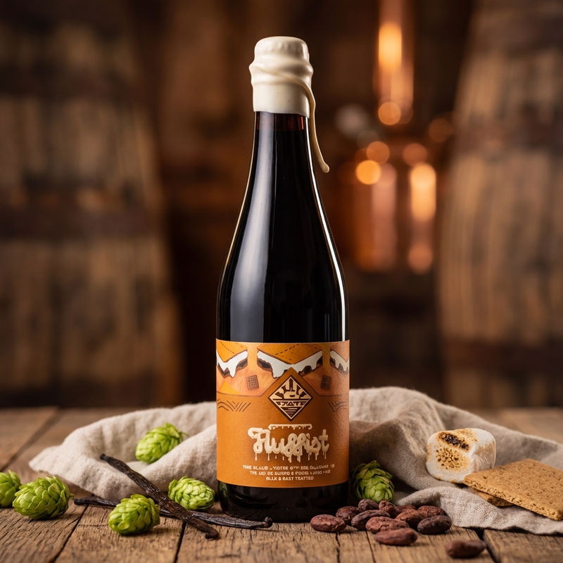 Barrel Aged Fluffist - Icarus Brewing Stout - Imperial / Double Milk 500ml - 2