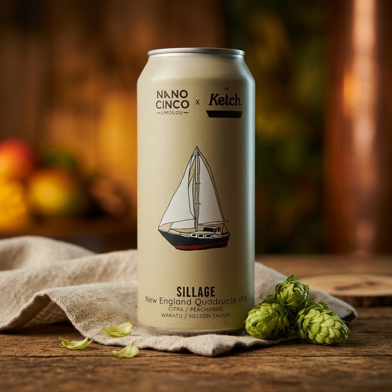 Sillage / Le Ketch - Nano Cinco IPA - Imperial / Double 473ml - 1