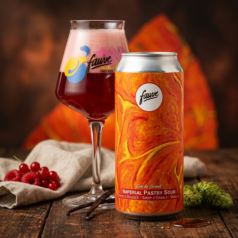 Sève de Grenat - Fauve Craft Bière Sour - Smoothie / Pastry 440ml - 2