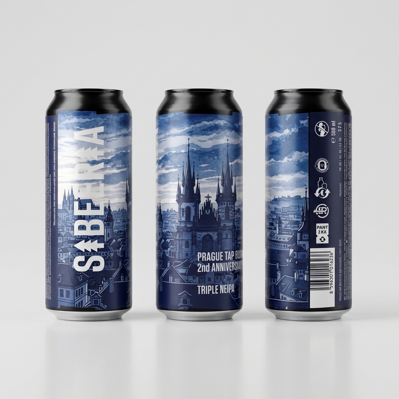 Prague Tap Room 2nd Anniversary - Sibeeria IPA - Triple New England / Hazy 500ml - 2