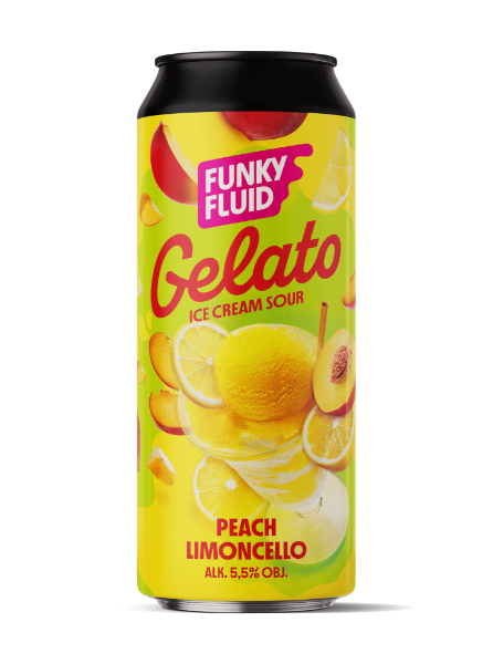 Gelato: Peach Limoncello - Funky Fluid Sour - Smoothie / Pastry 500ml - 1