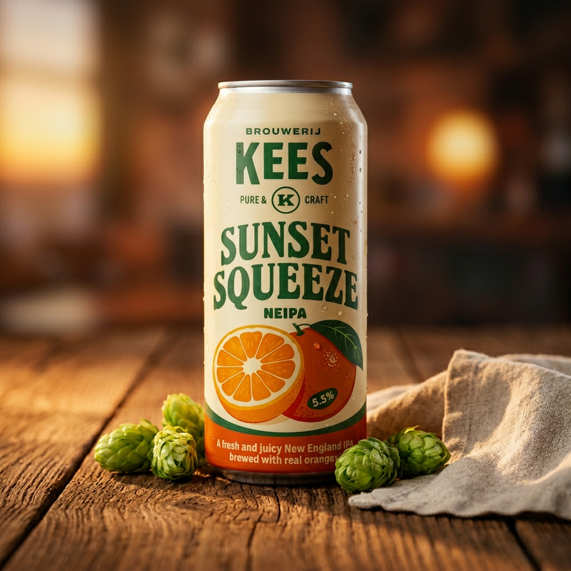 Sunset Squeeze - Brouwerij Kees IPA - New England / Hazy 440ml - 1