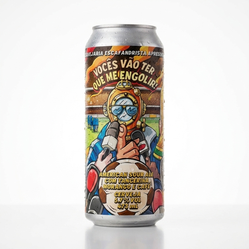 Vocês vão ter que me engolir #100 - Cervejaria Escafandrista IPA - Triple New England / Hazy 473ml - 2