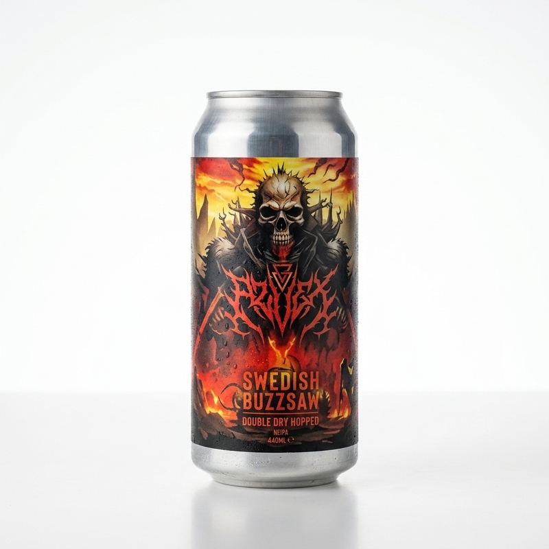 Swedish Buzzsaw - Azvex Brewing Company IPA - Imperial / Double New England / Hazy 440ml - 2