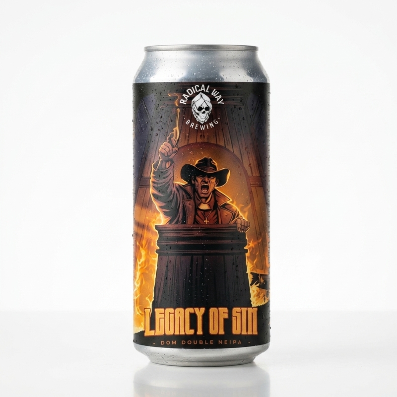 Legacy Of Sin - Radical Way Brewing IPA - Imperial / Double New England / Hazy 440ml - 2