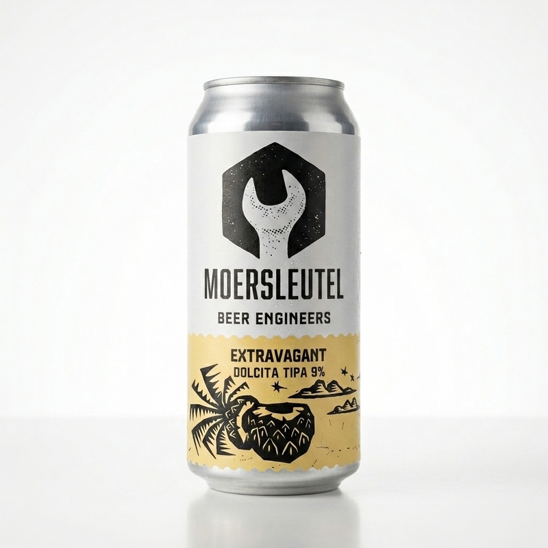 Extravagant: Dolcita TIPA - Moersleutel Craft Brewery IPA - Triple New England / Hazy 440ml - 2