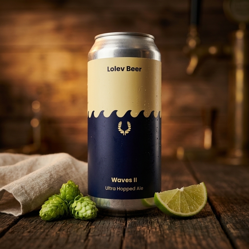 Waves II - Lolev Beer IPA - Imperial / Double New England / Hazy 473ml - 1