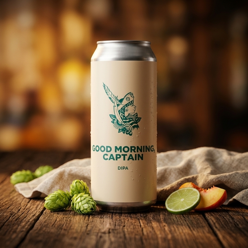 Good Morning, Captain - Pomona Island Brew Co. IPA - Imperial / Double New England / Hazy 440ml - 2