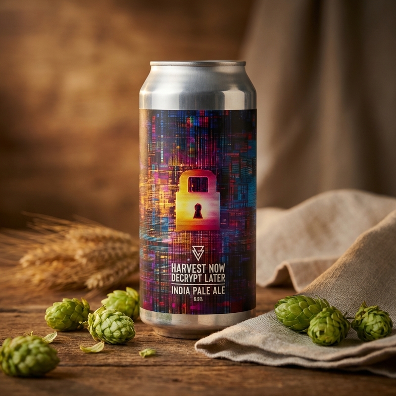 Harvest Now, Decrypt Later - Azvex Brewing Company IPA - New England / Hazy 440ml - 2