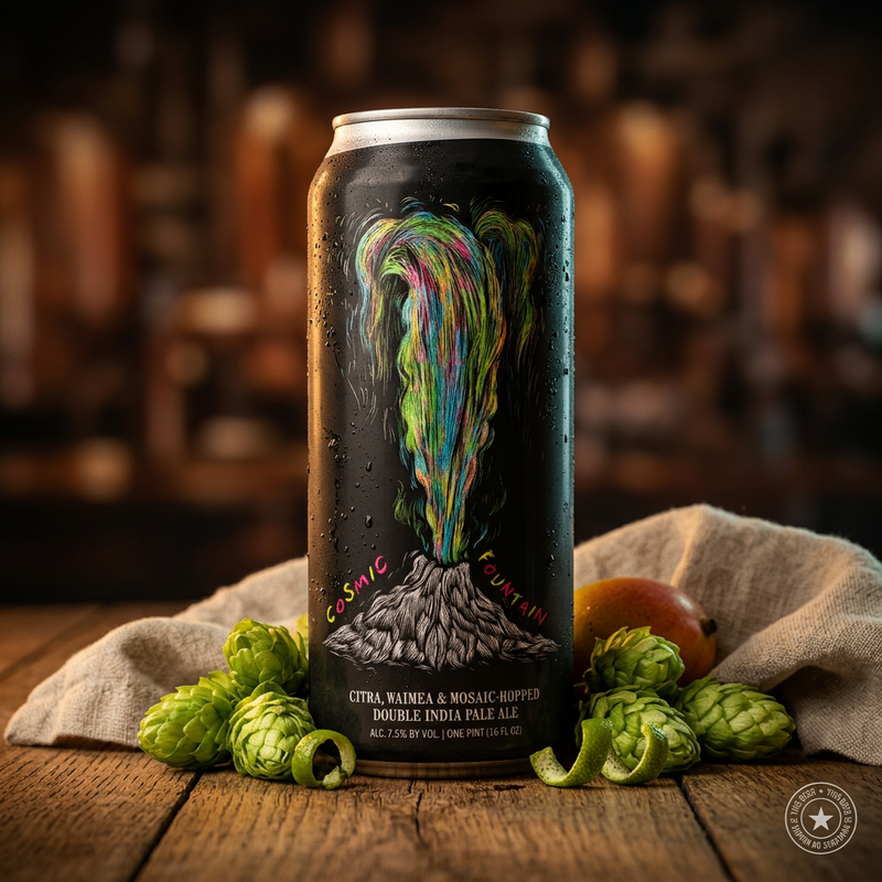Cosmic Fountain - Hop Butcher For The World IPA - Imperial / Double New England / Hazy 473ml - 1