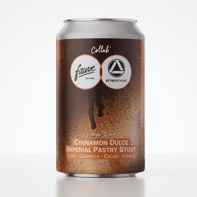 Visage Rieur - Fauve Craft Bière Stout - Imperial / Double Pastry 330ml - 2