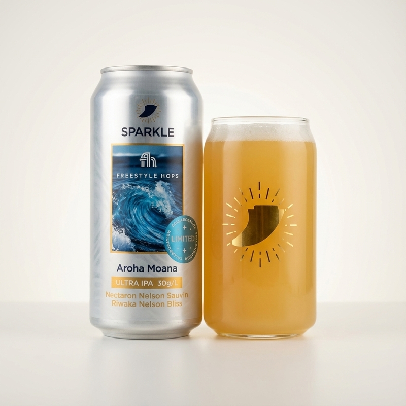 Aroha Moana - Sparkle ✨ IPA - Imperial / Double New England / Hazy 440ml - 1