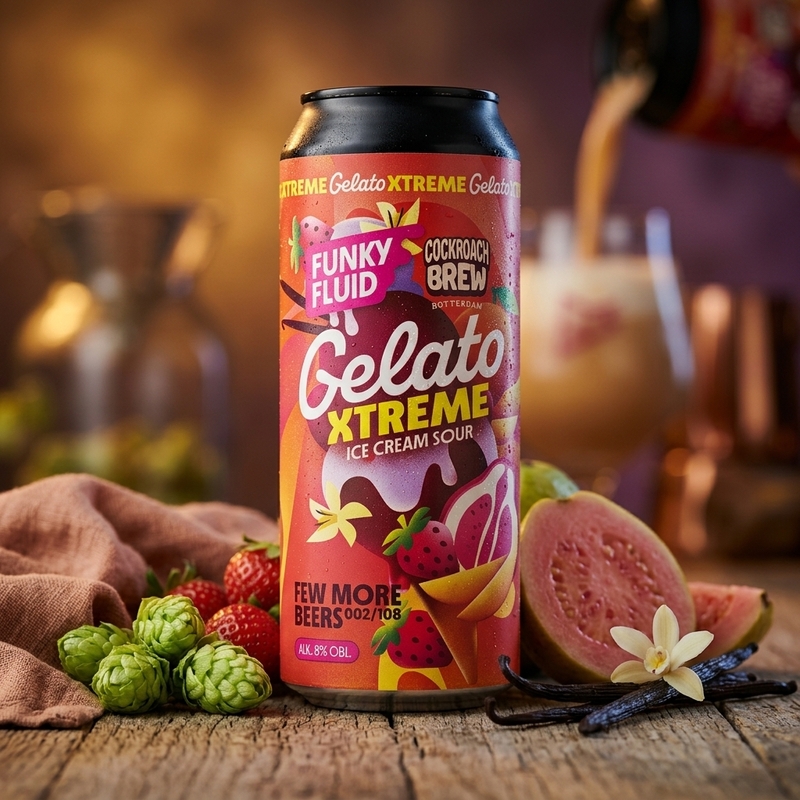 Gelato XTREME: Triple Scoop - Few More Beers 002/108 - Funky Fluid Sour - Smoothie / Pastry 500ml - 1
