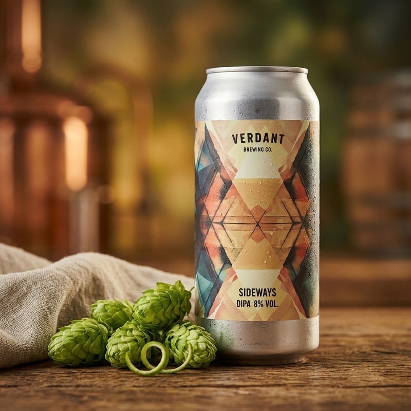 Sideways - Verdant Brewing Co IPA - Imperial / Double New England / Hazy 440ml - 1