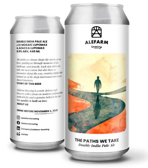 The Paths We Take - Alefarm Brewing IPA - Imperial / Double New England / Hazy 440ml - 1