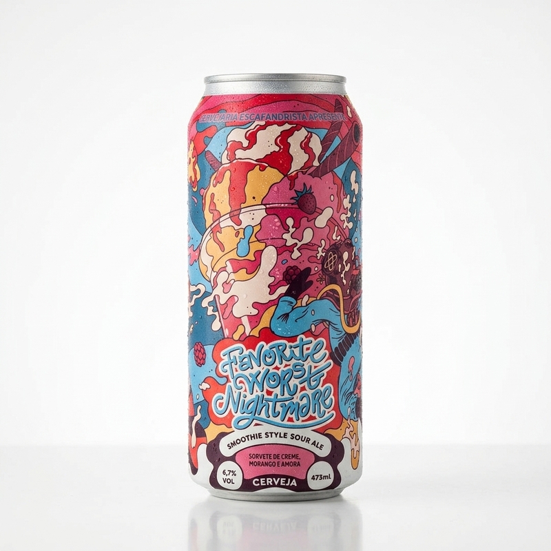 Favorite Worst Nightmare - Cervejaria Escafandrista Sour - Smoothie / Pastry 473ml - 2