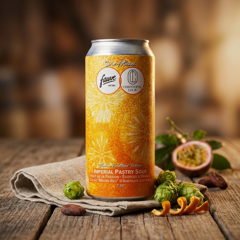 Illusion Panettone Passion - Fauve Craft Bière Sour - Smoothie / Pastry 440ml - 2