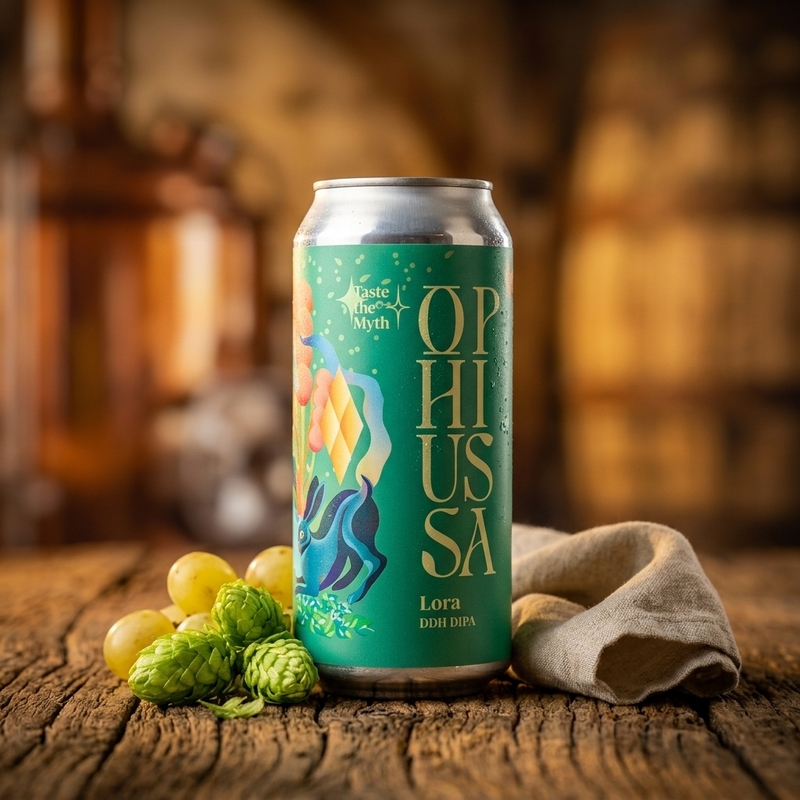 Lora - Ophiussa Brewing Co. IPA - Imperial / Double New England / Hazy 440ml - 2