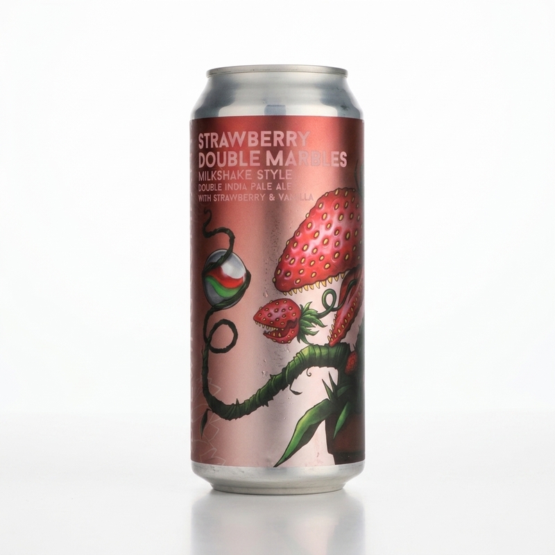 Strawberry Double Marbles - More Brewing Company IPA - Imperial / Double Milkshake 473ml - 2