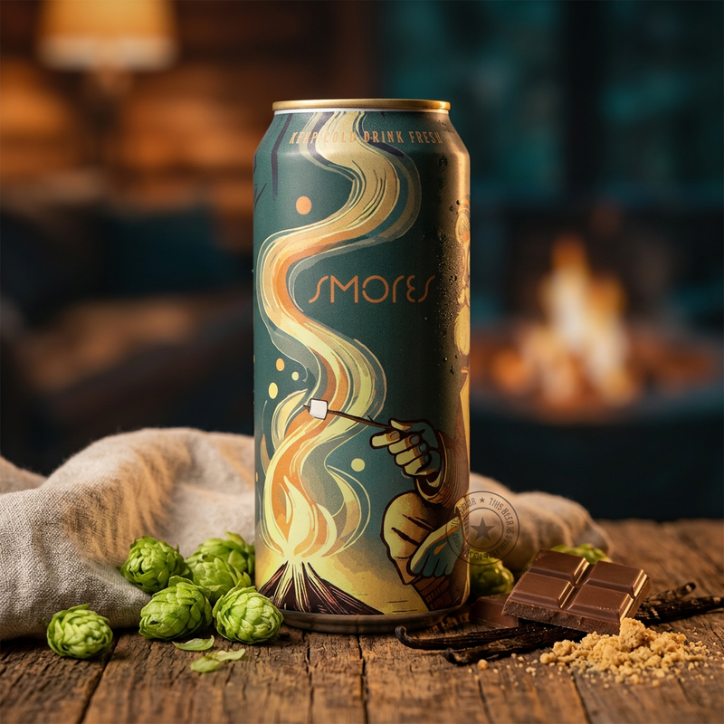 S'MORES - BreWskey Stout - Imperial / Double Milk 473ml - 1