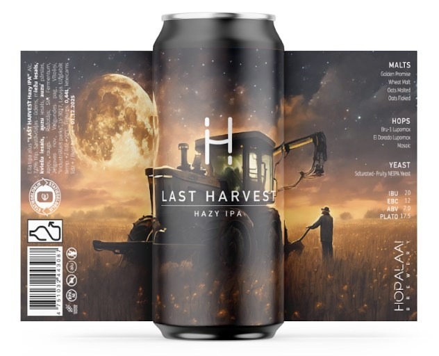Last Harvest - Hopalaa IPA - New England / Hazy 440ml - 1