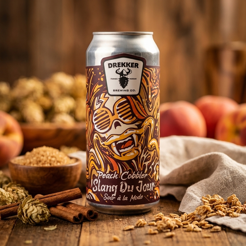 Slang Du Jour - Peach Cobbler - Drekker Brewing Company Sour - Smoothie / Pastry 473ml - 2