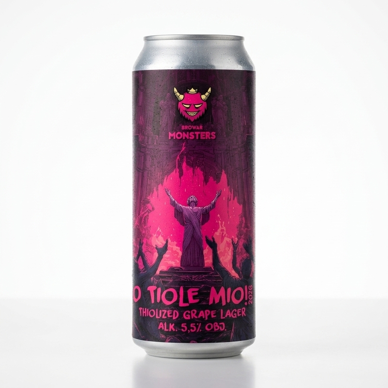O Tiole Mio! 2026 - Browar Monsters Lager - Pale 500ml - 2