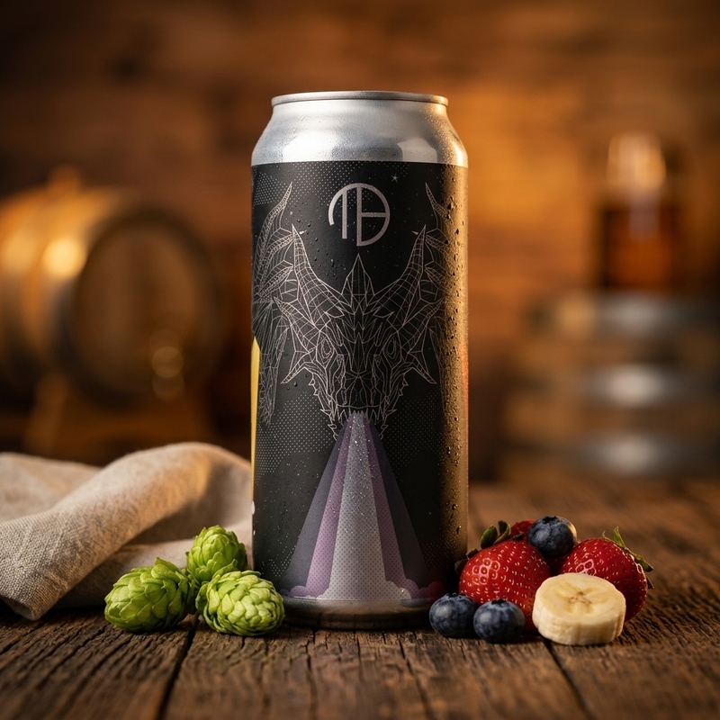 Hydra | Strawberry + Blueberry + Banana - Mortalis Brewing Company Sour - Smoothie / Pastry 473ml - 1