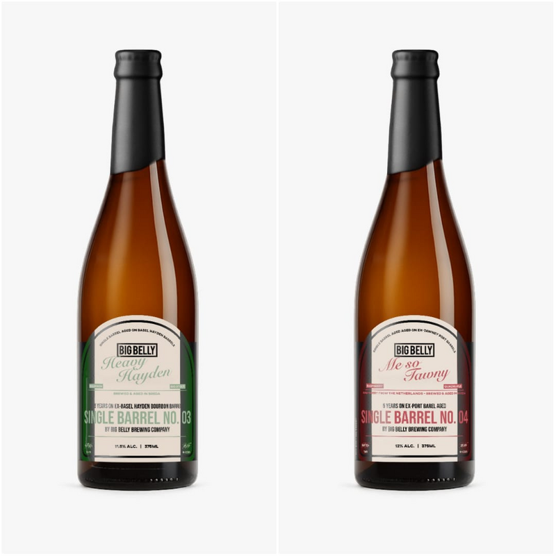 Mixset Single Barrel No.3 & Single Barrel No.4 - Big Belly Brewing Company Stout - Imperial / Double 375ml - 1