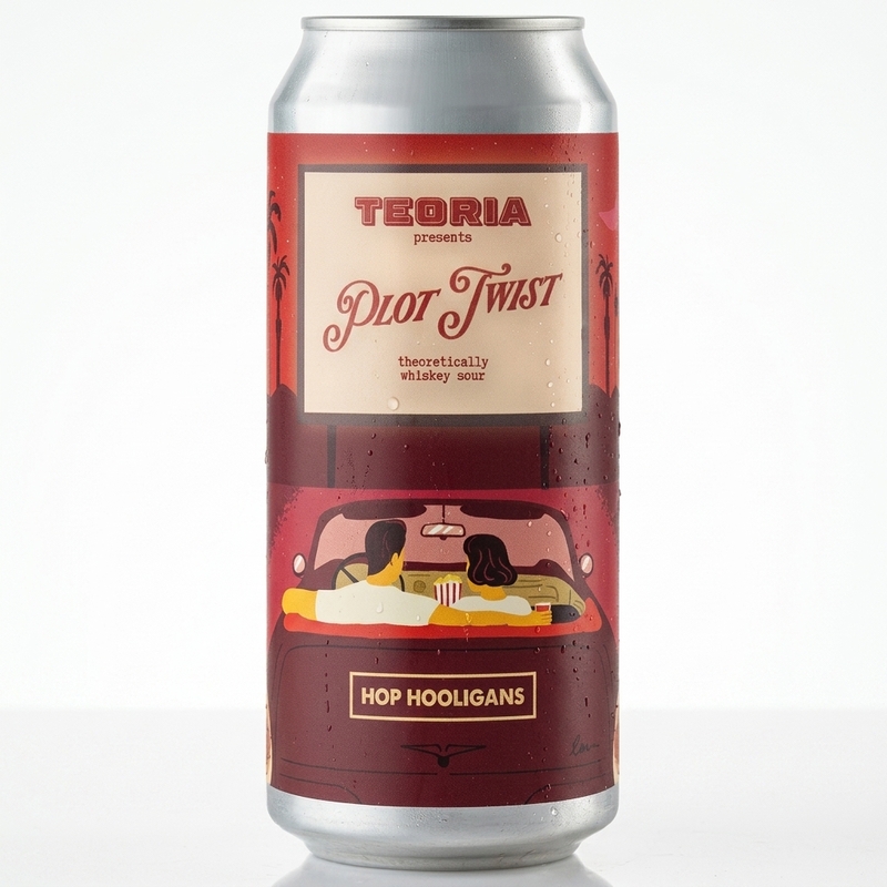 Theoria: Plot Twist - Hop Hooligans Sour - Fruited 500ml - 2