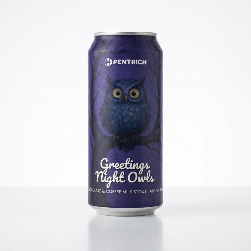 Greetings Night Owls - Pentrich Brewing Co. Porter - Coffee 440ml - 2