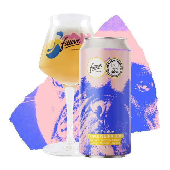 Nom D'un Chien! (Billie's Craft Beer Fest Special) - Fauve IPA - Triple New England / Hazy 440ml - 1