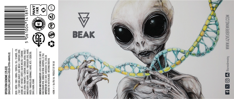 25.03 Beak - Azvex Brewing Company IPA - Imperial / Double New England / Hazy 440ml - 1