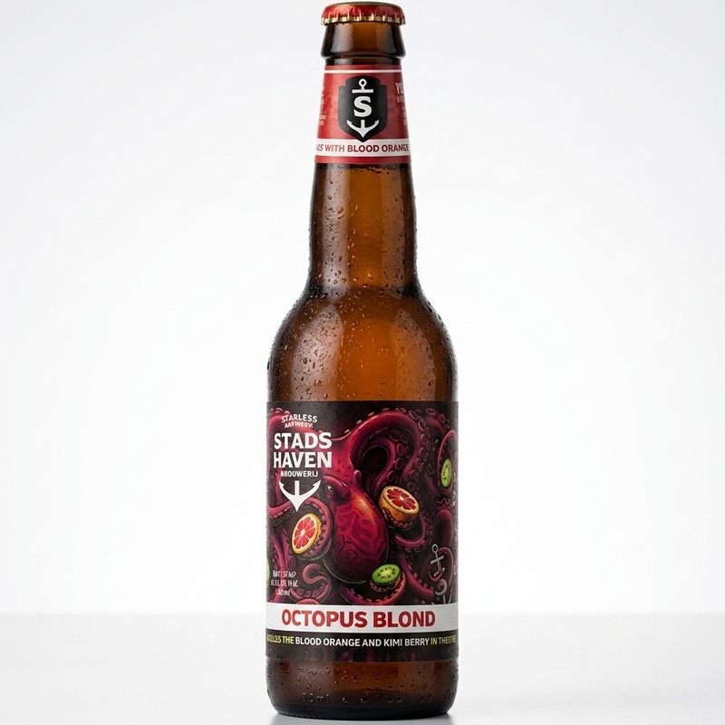 Octopus/Kraken Blond - Stadshaven Brouwerij Blonde Ale 330ml - 2