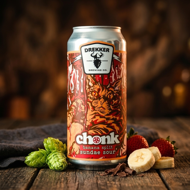 CHONK: Banana Split - Drekker Brewing Company Sour - Smoothie / Pastry 473ml - 1