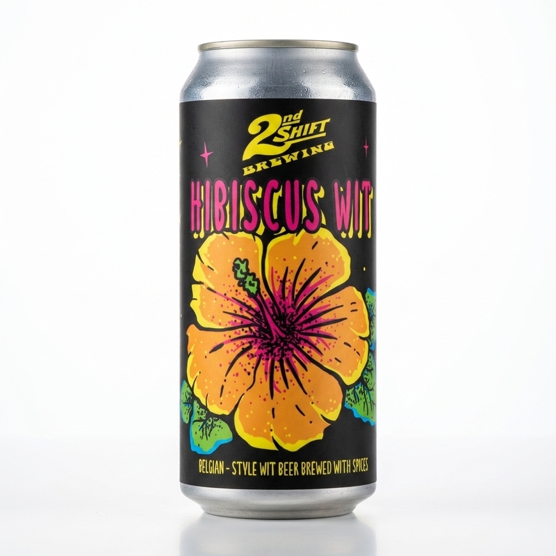 Hibiscus Wit - 2nd Shift Brewing Wheat Beer - Witbier / Blanche 473ml - 2