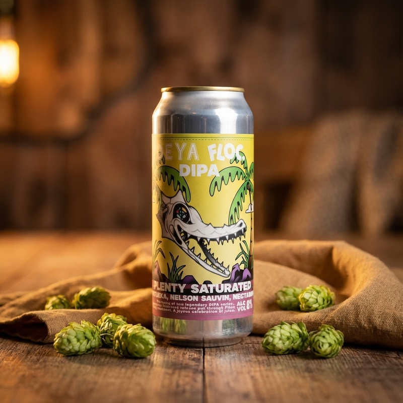 DEYA x Floc. Plenty Saturated - Motueka, Nelson Sauvin, Nectaron - DEYA Brewing Company IPA - Imperial / Double New England / Hazy 500ml - 1