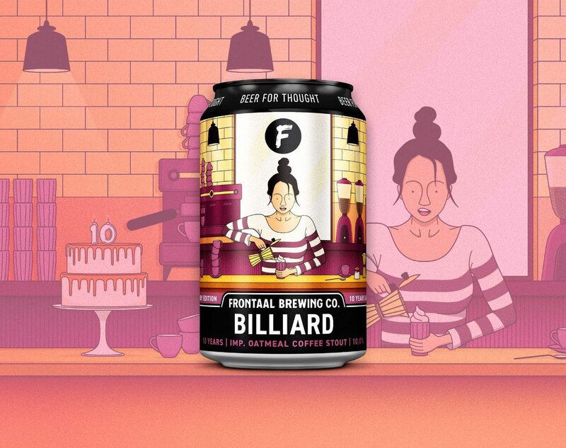 Billiard - Frontaal Brewing Co. Stout - Imperial / Double Oatmeal 330ml - 1