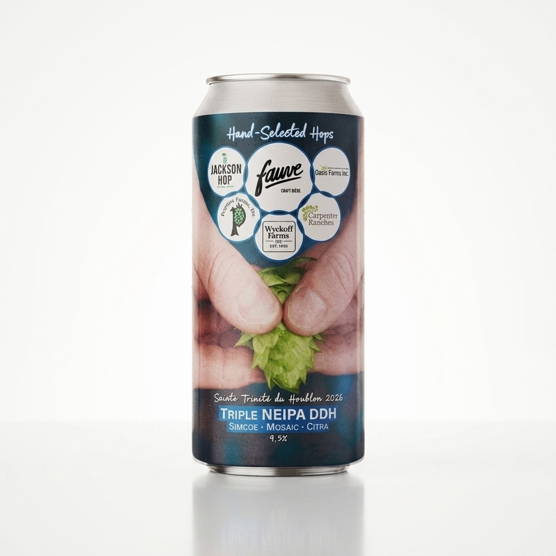 Sainte Trinité du Houblon 2026 - Fauve Craft Bière IPA - Triple New England / Hazy 440ml - 2