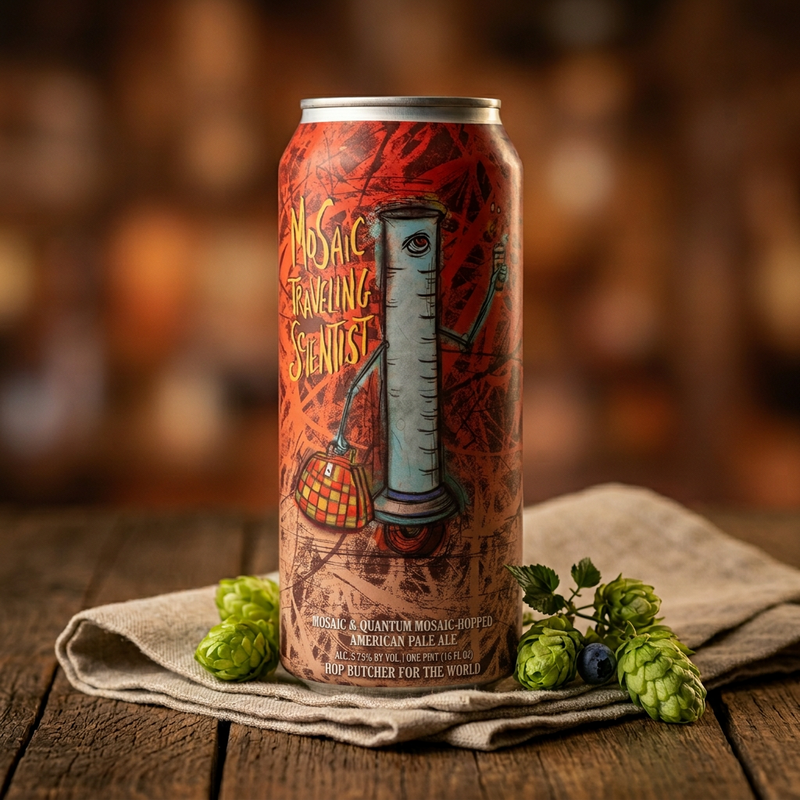 Mosaic Traveling Scientist - Hop Butcher For The World Pale Ale - American 473ml - 1